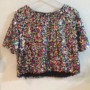 H&M Sequin blouse